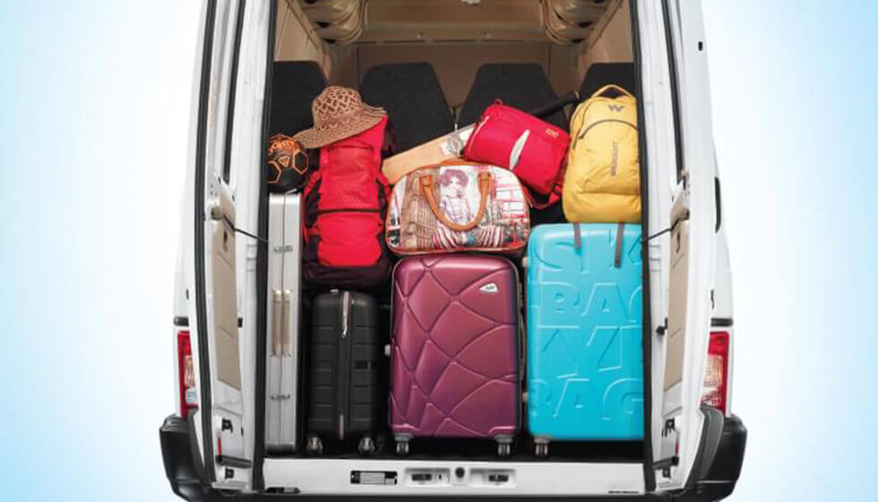 Tata Winger 12S seater Van Luggage Space